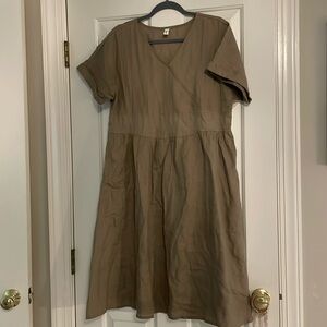 Grae Cove Olive linen dress